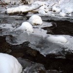 Apple River ice, ripples Dec. 25, 2012