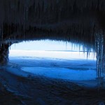 Sand island ice cave